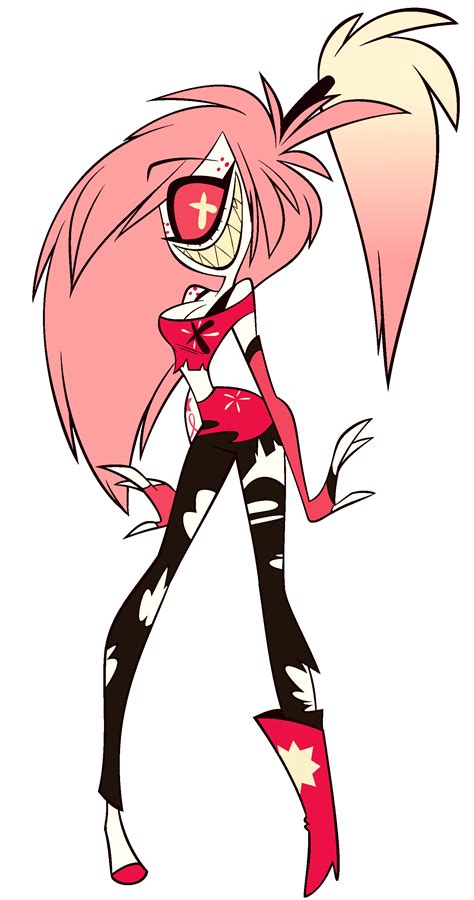 Cherri Bomb is a supporting character in Hazbin Hotel. She is Angel Dust's close friend, tutor of crime, and partner in crime. Cherri is a one-eyed demon. She has blonde hair, with pink and white accents, a ponytail, and wears a large amount of mascara. Her eye has a bloodshot pink sclera and a pale yellow X-shaped pupil. Her skin is mostly white with …